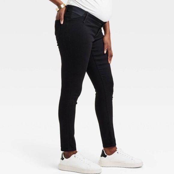 Isabel Maternity - High-Rise Under Belly Skinny Maternity Pants Side Pants Sz 16 - Picture 11 of 14